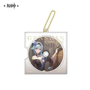 🆕 GENSHIN Eula Mundane World Blossoms Series CD Style Character Acrylic Keychain